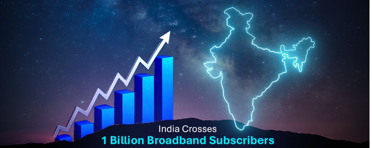 India’s Broadband Subscriber Base Crosses 1 Billion Mark in November Government